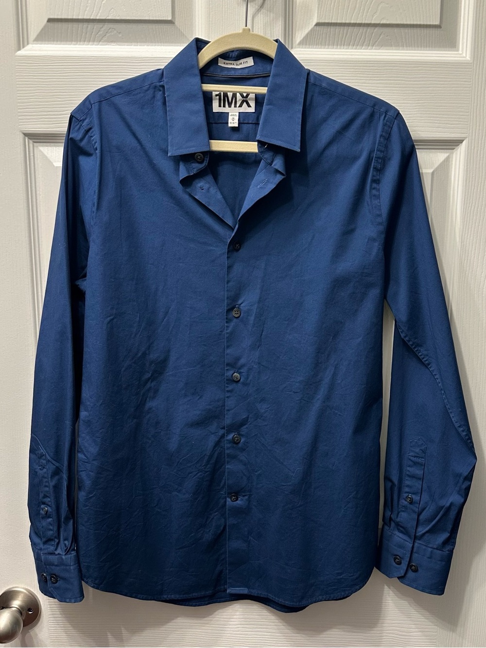 Men's Express 1MX Button-Down Shirt in Deep Blue